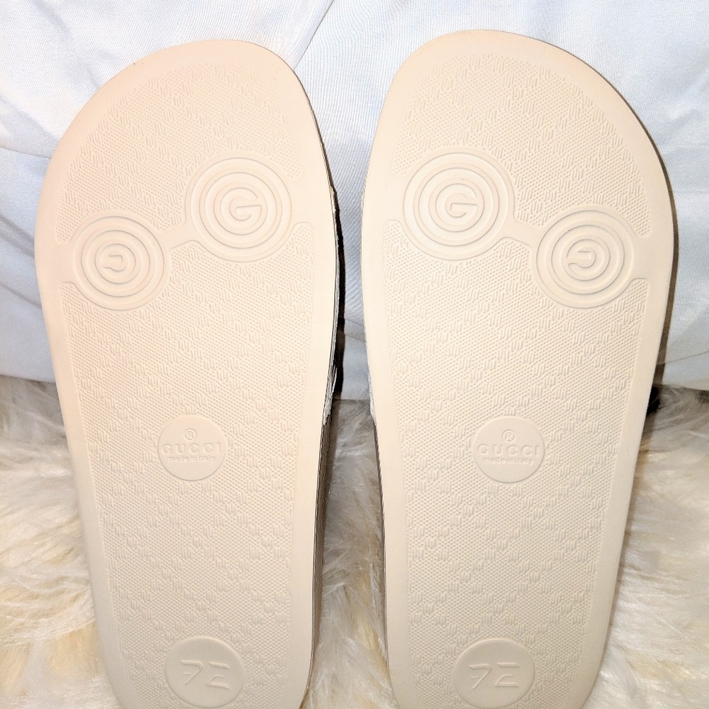 NEW AUTHENTIC GUCCI WOMENS HORSEBIT LEATHER SLIDES - Picture 5 of 5